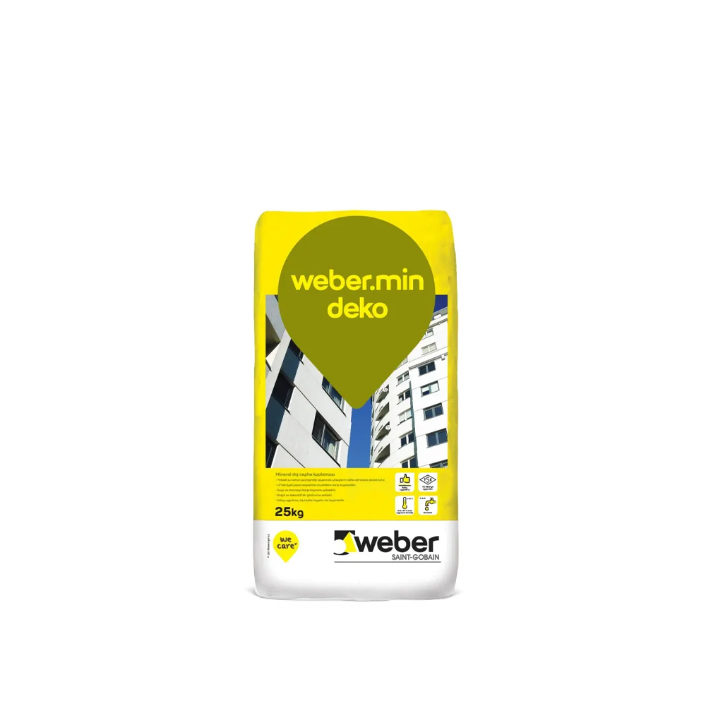 Weber.min Deko დეკორატიული ბათქაში მიუნხენი 2მმ 25კგ — ფითხი და ბათქაში